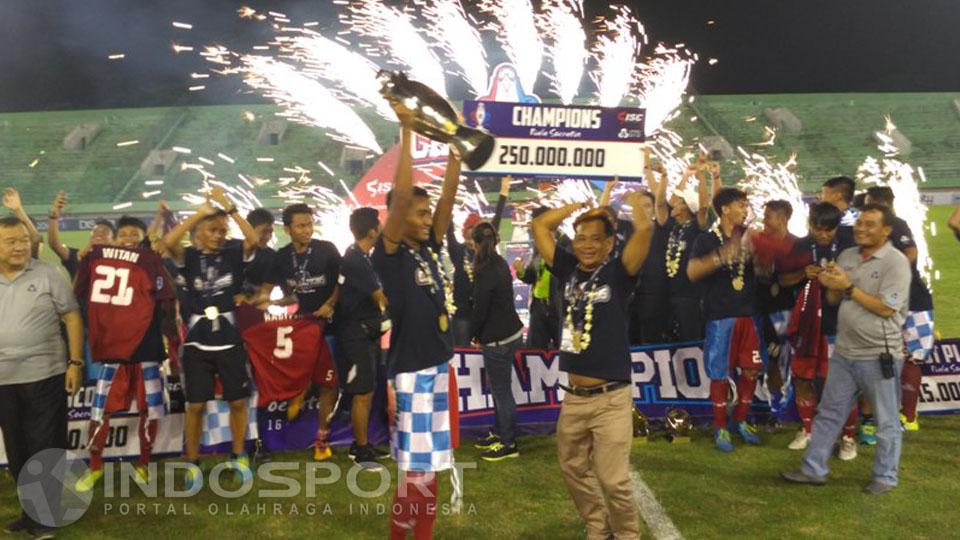 Persab Brebes Junior ketika juara Piala Soeratin 2017.
